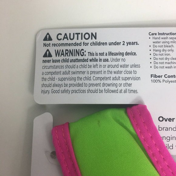 Swim School Swim Training Vest Level 2 UPF 50 20-33 LBS 20" Chest Flamingo New - Picture 6 of 12